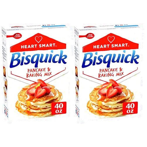 Betty Crocker Heart Smart Bisquick Pancake and Baking Mix, Low-fat & Cholesterol-free, 40 oz. (Pack of 2)