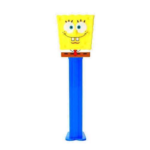 PEZ Spongebob Candy Dispenser | Smiling Spongebob PEZ Candy Dispenser With Candy Refills | Spongebob Party Favors, Grab Bags