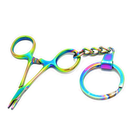LAJA IMPORTS Rainbow Needle Holder Driver Miniature Keychain - Gift for Doctor & Midwife
