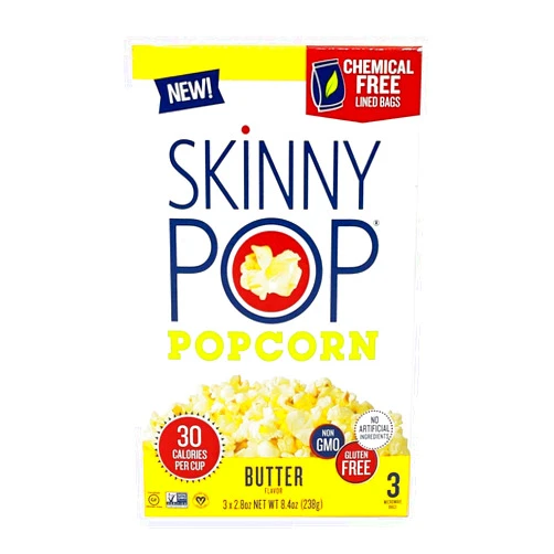 SkinnyPop Skinny Pop Microwave Butter Popcorn, 8.4 oz (Pack of 2)