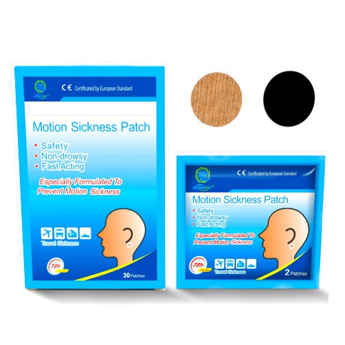 KONGDY 30 Counts Motion Sickness Patches, Non Drowsy Sea Sick Patches for Boat Rides, Ships, Behind Ear Motion Sickness Patch for Cruise Travel