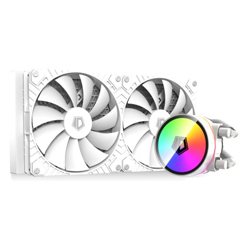ID-COOLING ZOOMFLOW 280 XT LITE White CPU Water Cooler 280mm Radiator, Dual 140mm PWM Fan, ARGB Adjustable AIO Cooler, Compatible with Intel 115X/1200/1700, AMD AM4/AM5