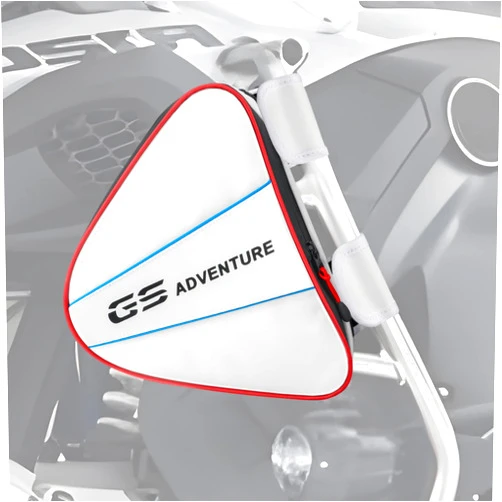 NICECNC R1200GS R1250GS Rear Frame Bag, 500D PVC Waterproof Motorcycle Rear Rack Bag Tool Storage Bag Compatible with BMW R1200GS LC Adventure 2014-2022, R1250GS 2019-2022, R1200GS 2014-2022, White