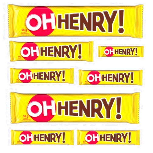 Generic Oh Henry! Chocolate Candy Bar with Peanuts, 8-Pack (Shipped with Ice Pack) Shipped from Canada