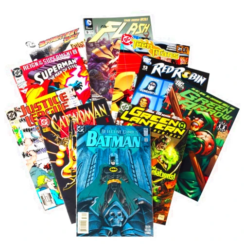 SCS Direct DC Ultimate Comic Book Gift Set- 10 Different DC Issues Including one Guaranteed Batman Issues - Kid/Adult Friendly w No Inappropriate Content- Birthday for Superman, Flash, Bat Man Fans
