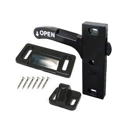 Sierra Pacific RV Screen Door Latch Kit with Screws - for Camper Motorhome or Travel Trailer (Left Hand)