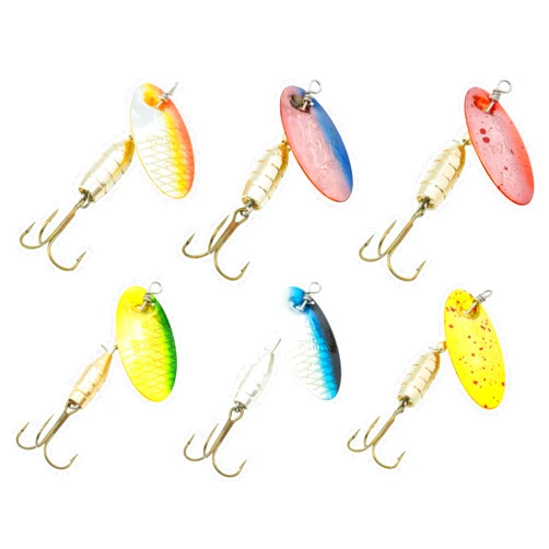 Panther Martin Fishing Lures 6-Pack All Time Greatest Fish Catcher World Famous Spinning Lures in Value Kit Spinners for Trout, Salmon, Panfish, Bass, Crappie & Perch.