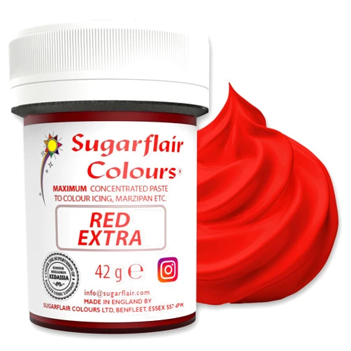 Sugarflair Colours Sugarflair Maximum Concentrated Paste Edible Food Colouring 42g - Red Extra