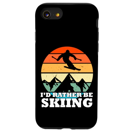 Skifahrer Skifahren und Skitour Ski Geschenk Co Ich wäre lieber Skiing - Freerider Skier Ski Touring Ski Case for iPhone SE (2020) / 7 / 8