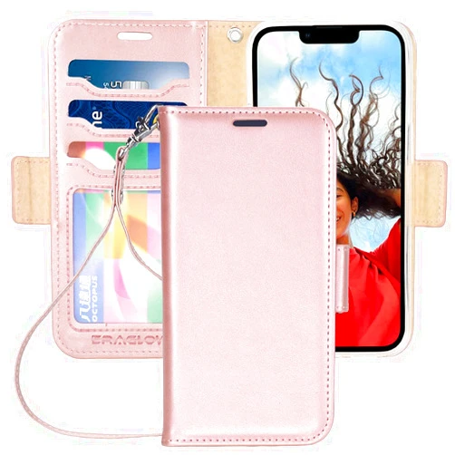 ERAGLOW case for iPhone 13 pro,iPhone 13 pro Wallet Case,RFID Blocking [Stand Feature] [Card-Slots] Premium PU Leather Magnetic Protect Flip Cover for iPhone 13 pro 6.1