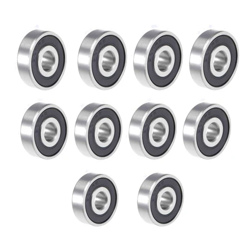 Donepart 626-2RS Ball Bearings - 6mm Bore ID, 19mm OD, 6mm Width Pre-Lubricated and ABEC3 High Speed Sealed Miniature Bearings (10 Pack)