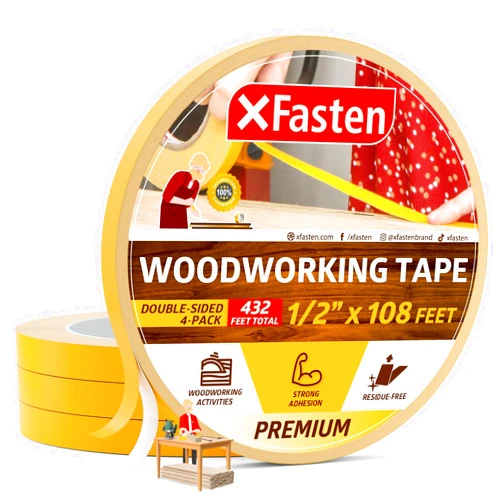 XFasten Double Sided Woodworking Tape 1/2