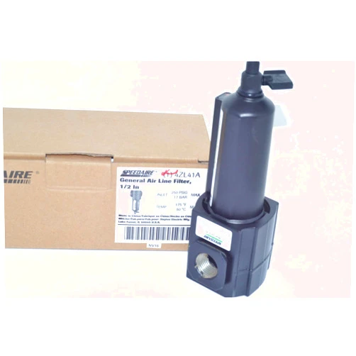 SPEEDAIRE 4ZL41 Compressed Air Filter 1/2 NPT 250 psi