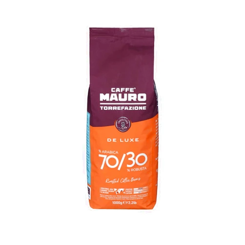 Mauro De Luxe Espresso (Deluxe) - Whole Bean Coffee, 2.2-Pound Bag (Packaging May Vary) (3pack)