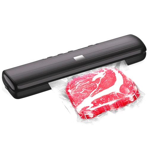 Ysxuan Vacuum Sealer Machine, Dry/Moist Vacuum Sealer Automatic Air Sealing System for Sous Vide Cooking and Food Storage with 15 Vacuum Sealer Bags & 1 Air Suction Hose, Black