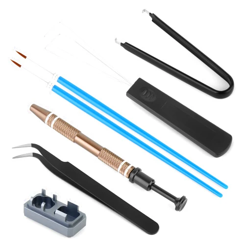RunJRX YIMAGUJRX RUNJRX Keyboard Switch Lube Kit with Switch Opener,Switch Puller,Keycap Puller,Lube Brush,Tweezer,Keyboard Switch Lube Tools,Lube for keyboard Switches(6Pcs)