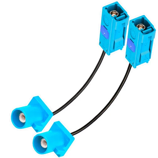 TUOLNK 2 Pack 6 inch RF Pigtail Fakra Z Female Jack to Fakra Z Male Plug Cable GPS Antenna Extension Coaxial Cable RG174