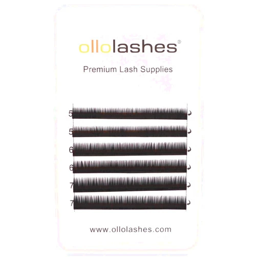 OLLOLASHES Bottom Lash Extension B Curl Bottom Lashes Individual, 0.03mm Thickness 5mm 6mm 7mm Mixed Bottom Lashes for Salon & Lash Artist Use Only (B-0.03, 5-7mm)