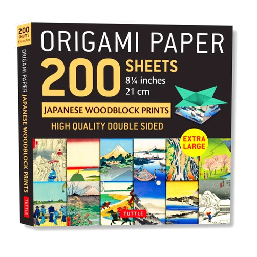 By Tuttle Studio (Editor) Origami Paper 200 sheets Japanese Woodblock Prints 8 1/4