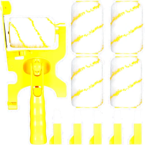 Zonon 9 Set Paint Edger Combo Kit Paint Edger Roller Brush Multifunctional Handheld Tool with Extra Replacement Roller and Brush for Room Wall Ceiling Indoor Outdoor(XT Style)
