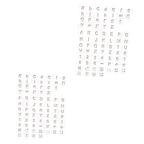 Lurrose 160 Pcs Underglaze Transfers Drawing Ruler Geometric Drawing Stencils Geometric Ruler Stencils for Painting Yesweety Letter Stencil Lace Ruler Swan Decor Child White Cartoon