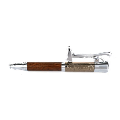 WOODRIVER Project Kit - Firemans Click Ballpoint Pen Kit - Gunmetal & Chrome