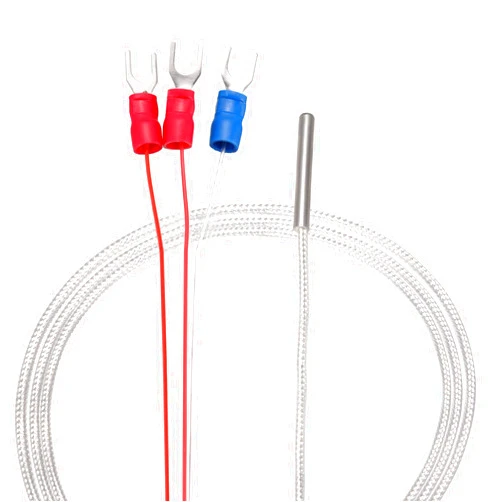 uxcell PT100 RTD Temperature Sensor Probe 3 Wires Cable Thermocouple Stainless Steel 100cm(3.3ft) (Temperature Rang: -50 to 200C)