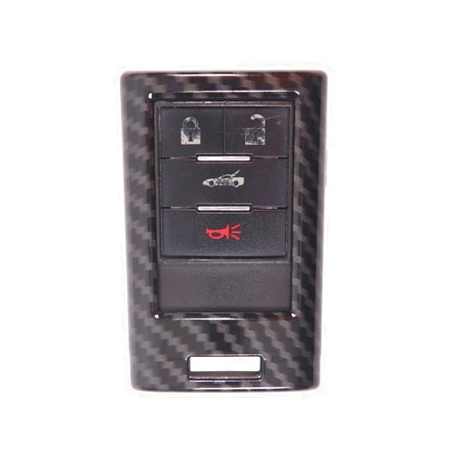 Qiosreui Key Fob Cover for Chevrolet Corvette C6 C7 2005-2019 Accessories, Key Fob Protector, Car Remote Control Key Shell Case, Smart Car Remote Key Fob Case, ABS (1PC_Carbon Fiber)