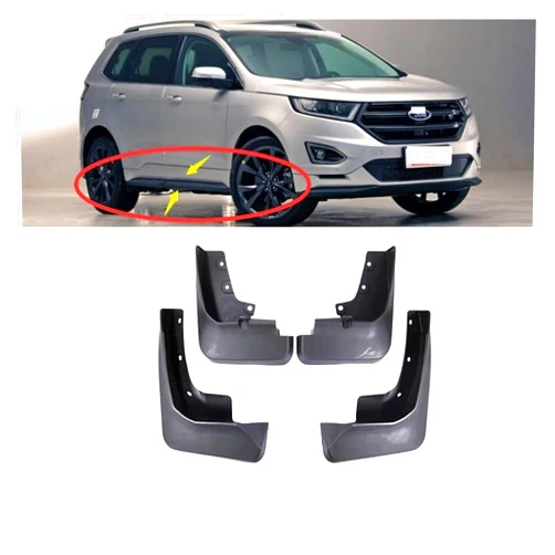 XJMiao Compatible with Edge CD539 Endura MK2 2015~2019 2016 2017 2018 2nd 2 Gen Car Mudguards Mudflap Mudguard Splash Guards Mud Flaps Fender(Only Sport Model)