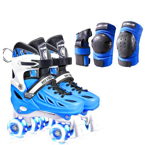 METROLLER Large Inline Skates with Protective Gear Set