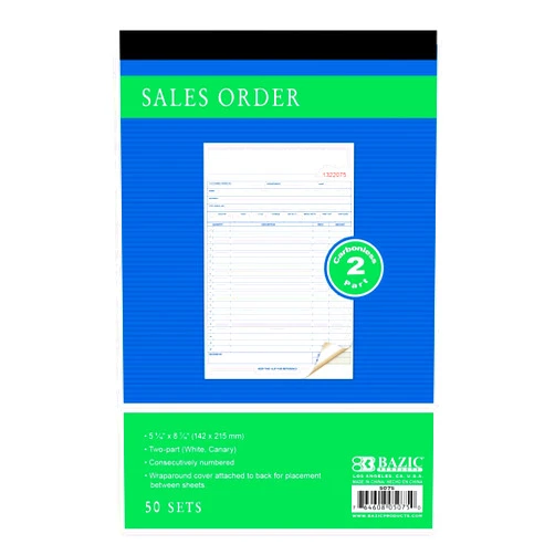 BAZIC Products BAZIC Sales Order Book, 50 Sets 5 9/16