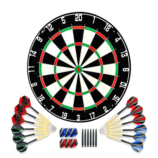 Linkvisions EVA Dartboard Surround Wall Protector, Sisal/Bristle Dartboard and 18g Steel Tip Darts Set Optional