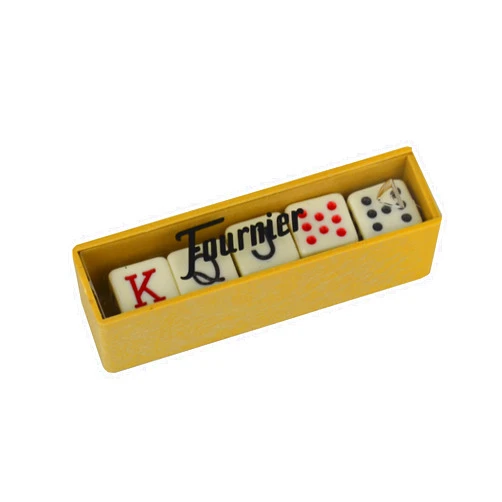 Fournier - Brown Box Poker Dice (F28984)