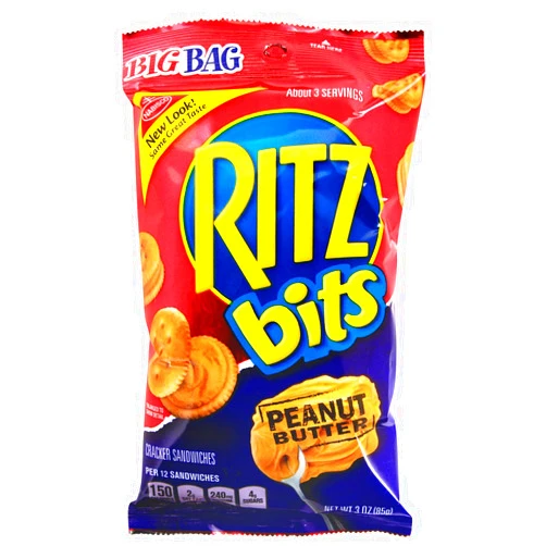 NABISCO Peanut Butter Nabisco Ritz Bits Snack 3 Ounce