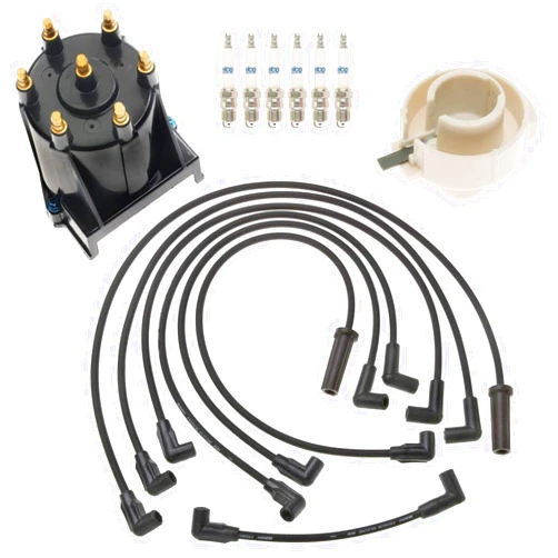 Newparts Ignition Kit Distributor Rotor Cap Wire Spark Plugs for Chevy GMC 4.3 V6