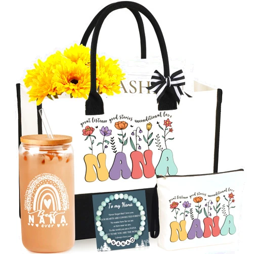DOGMEM Nana Gifts Set for Grandma Birthday Gifts for Nana from Granddaughter Grandson Grandchildren Grandkids Nana Gifts Basket Best Grandma Gifts Set Mothers Day Christmas Gifts for Nana