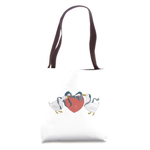 Puddin Threads Silly Goose, Cottagecore Retro Aesthetic, Y2K 90s Fashion Tote Bag