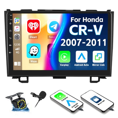 Zomolither Car Stereo MP5 Player for Honda CRV 2007-2011 Car Radio with Apple Carplay Android Auto Mirror Link, 9