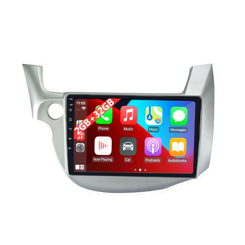 COCHEPARTS Car Stereo for Honda Fit Radio 2009-2013 1+32GB Android 10.0 Built-in Apple Carplay/Android Auto/WiFi/Bluetooth/Steering Wheel Control/Split Screen/GPS Navigation KH-PND-X20 Grey