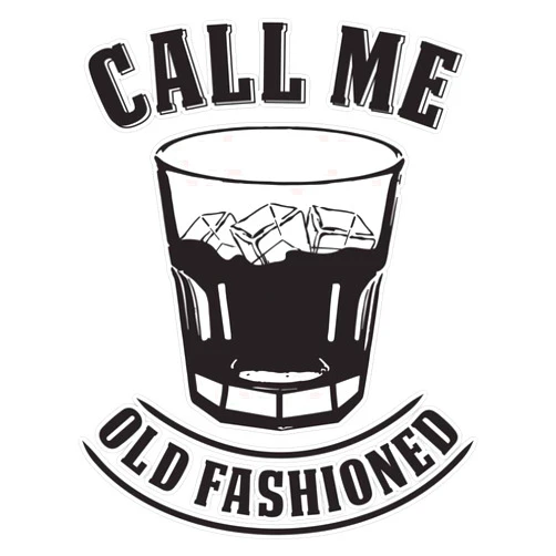 EMC Graphics Old Fashioned Whiskey Drink Whisky Rocks Fan Bourbon Vinyl Waterproof Sticker Decal Car Laptop Wall Window Bumper Sticker 5