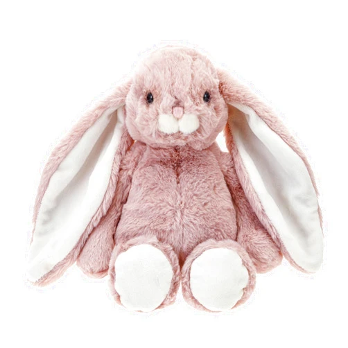 DILLY DUDU Pink Bunny Rabbit Stuffed Animal Plush Toy Best Gifts 10-Inch(L)