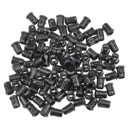 AYLIFU 100 PCS 5mm Lamp Holder LED Lamp Socket Diode Holder Clip LED Plastic Holder Black（5mm）