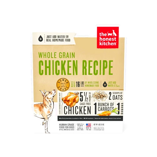The Honest Kitchen Dehydrated Whole Grain Chicken Dog Food, 4 lb Box