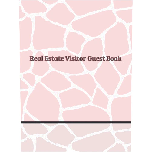Jenny Fox Real Estate Visitor Guest Book | Open House Guest Book: 8.5 x 11 in Open House Registry Book