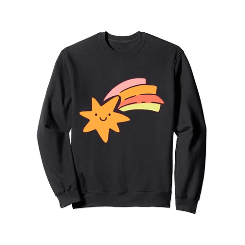 Papagei Tierhalter witzige lustige Sprüche Shooting Star Motif Rainbow Colours for Men Women Children Sweatshirt