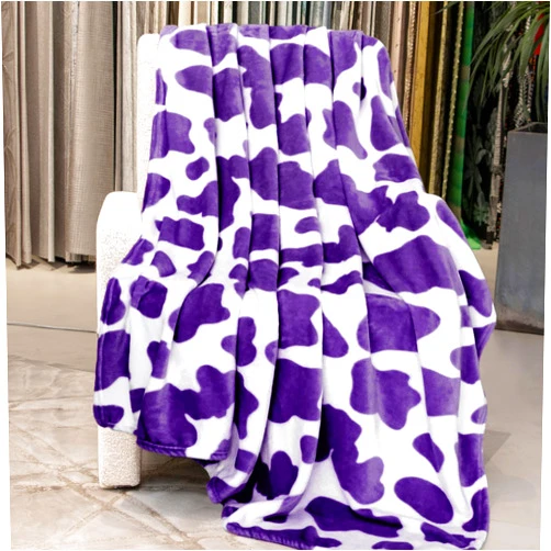 GEULAY Purple Throw Blanket for Bed, Lavender Soft Fleece Blanket for Women, Girls, Teens | Lightweight Bedding & Couch Accessories, Purple Gifts for Birthday, Holidays 50