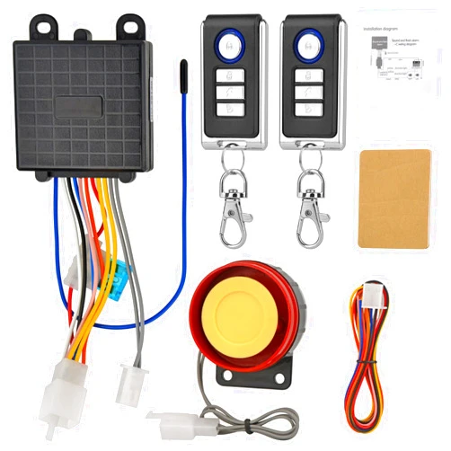Jtron Motorcycle Anti-Theft Alarm Security System,Jtron Control Engine Start Bike Anti-Hijacking Cutting Off Remote Engine Start Arming Disarming,Waterproof Security Cycling Bike Alarm