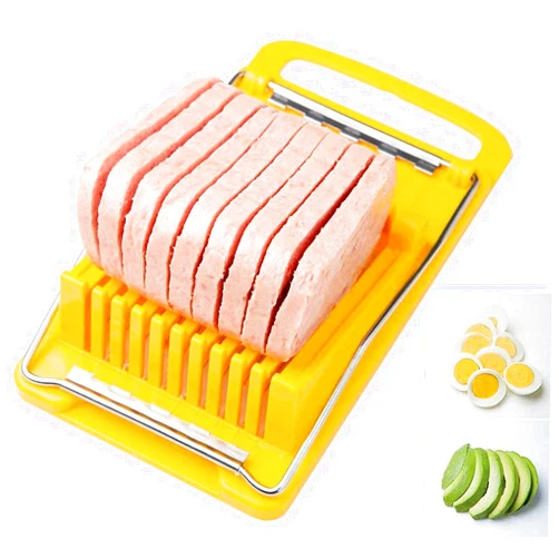 KOOWAI Slicer Cuts Luncheon Meat, Boiled Eggs Ham Into 11 Neat And Equal Slices Without Mashing (Only Suits Soft Cheese,No Bony Foods)