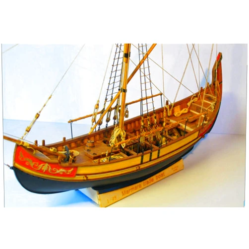 ZHL MODEL Marmara Trade Boat 17‘’ 1:48 Unassembly Wood Model Ship kit -Deluxe Supply Pack