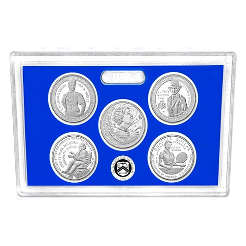 Generic 2025 American Women Quarters Proof Set, 5 Commemorative Coins, No Box or COA